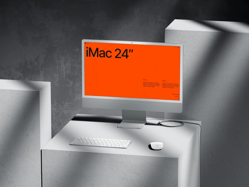 G-Mockups: iMac 24 Inch 4