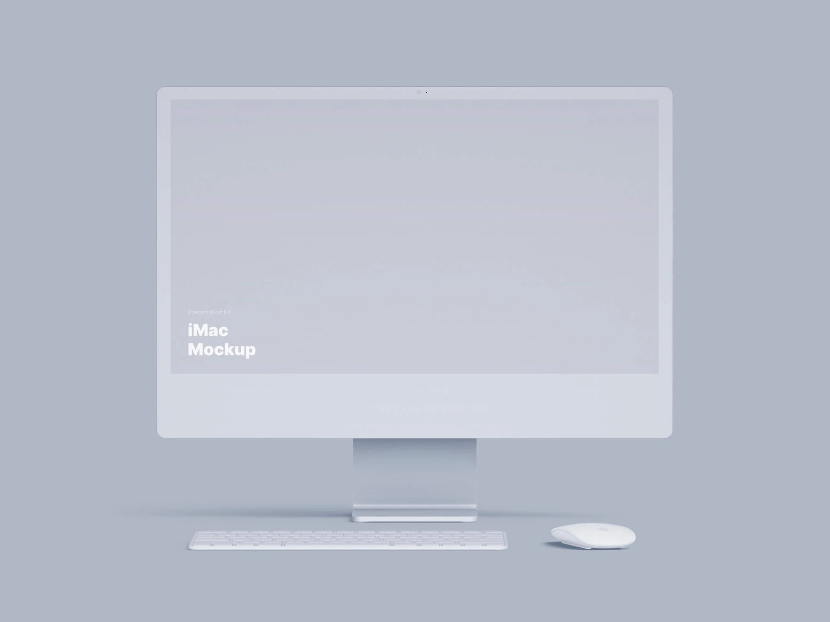 iMac 24-inch Clay Mockups, 01 1