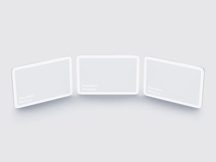 iPad Mini Clay Mockups, 04