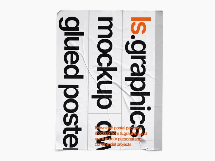 Glued Paper Mockup, US, Glossy, 11