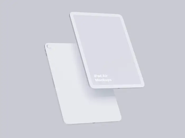 iPad Air (2020) Clay Mockups, 06