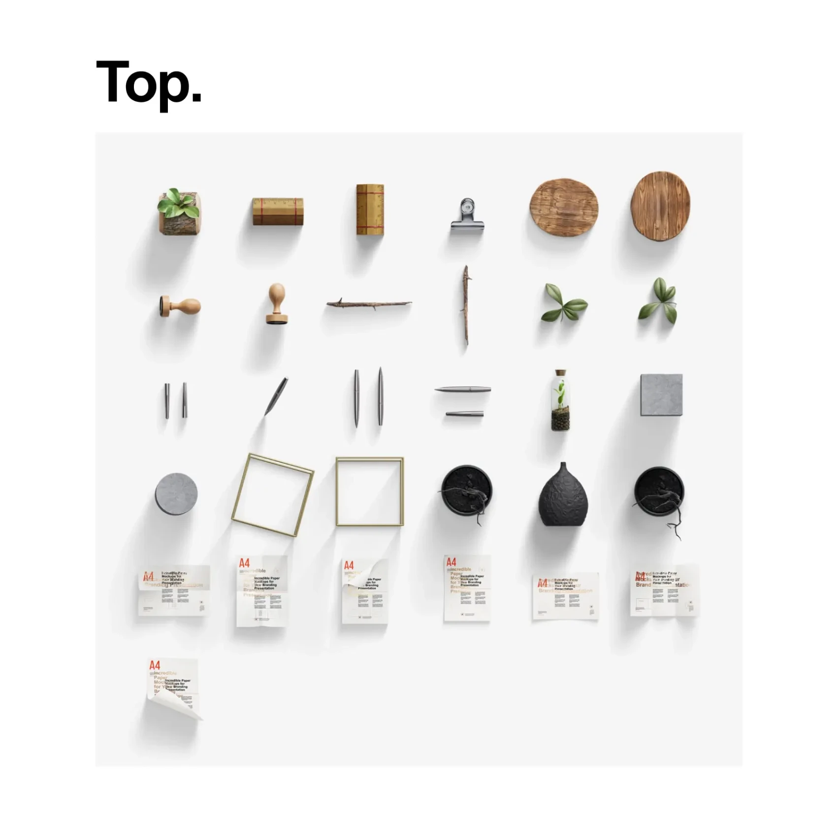 Paper Branding Mockups Bundle 16