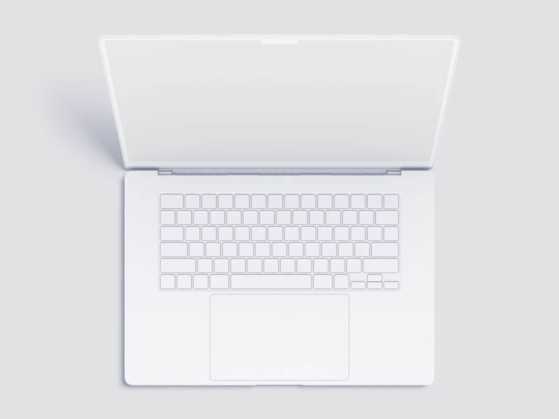 MacBook Pro 16 inch Clay Mockups, 03