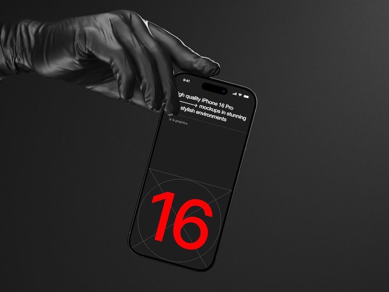 T-Mockups: iPhone 16 Pro Mockups, 9