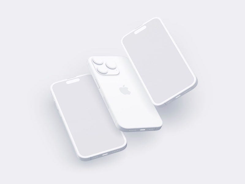 iPhone 14 Pro Clay Mockup, 11