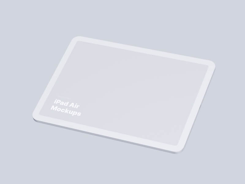 iPad Air (2020) Clay Mockups, 12