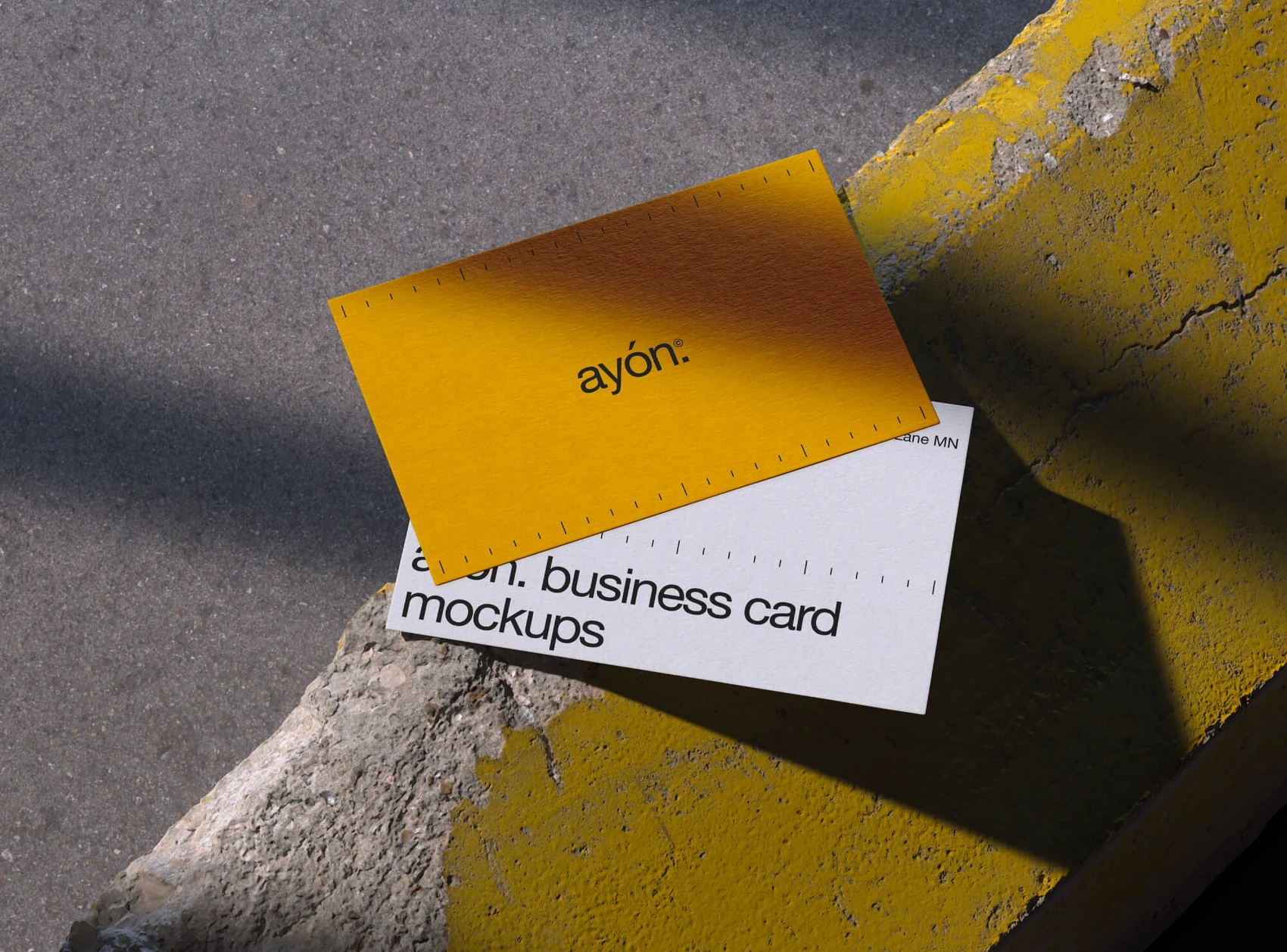 Free 2 Stylish Business Card Mockup 1