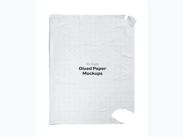 Glued Paper Mockup, US, 04