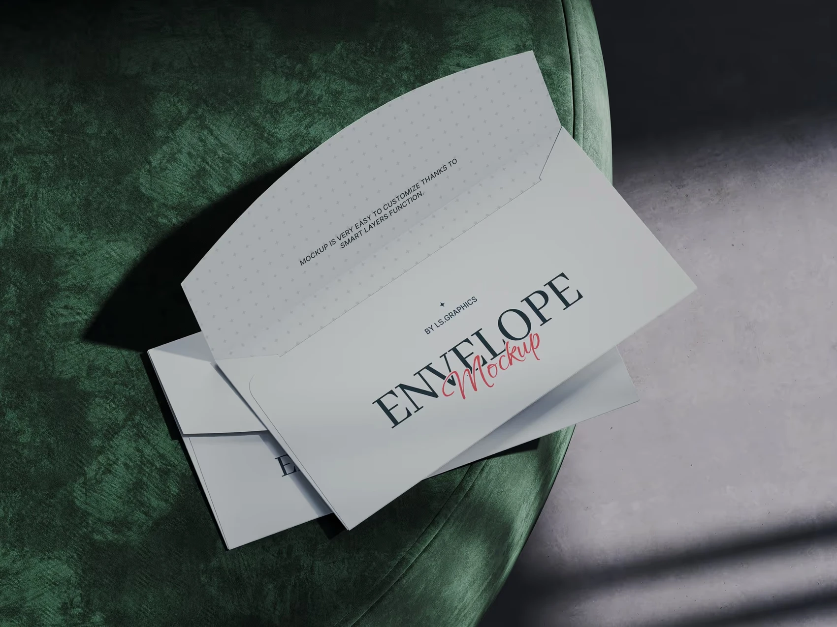 Ateur, Opened Envelope Mockup, EU, 14 1