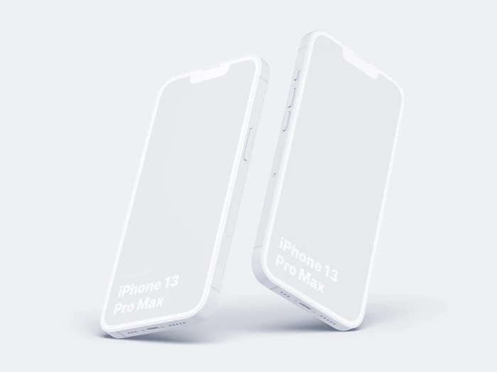 iPhone 13 Pro Clay Mockups: 06