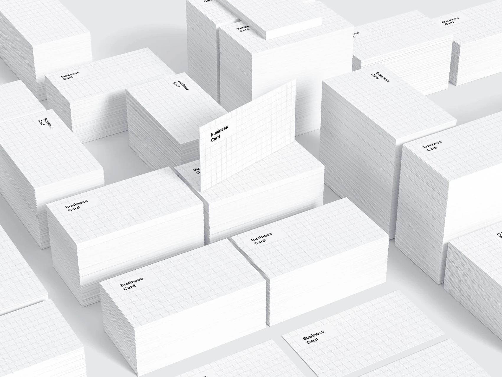 Business Card Mockups, US-Angled, 06 1