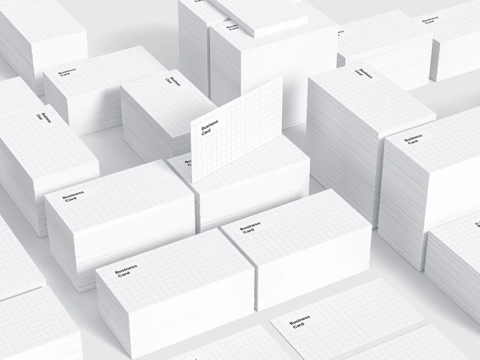 Business Card Mockups, US-Angled, 06