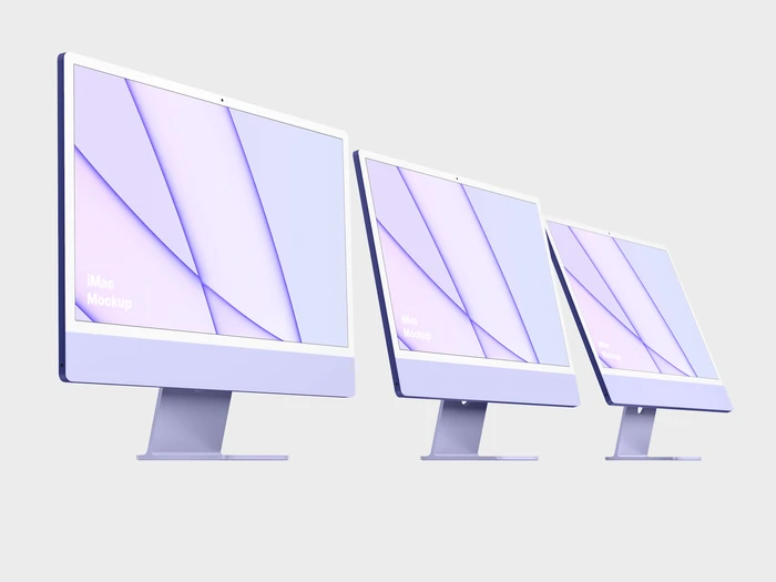 iMac 24-inch Mockups, 14