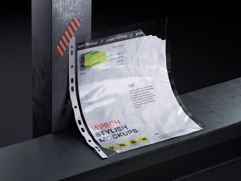 Bvge, Paper Mockup, Sticker Mockup, US, 09