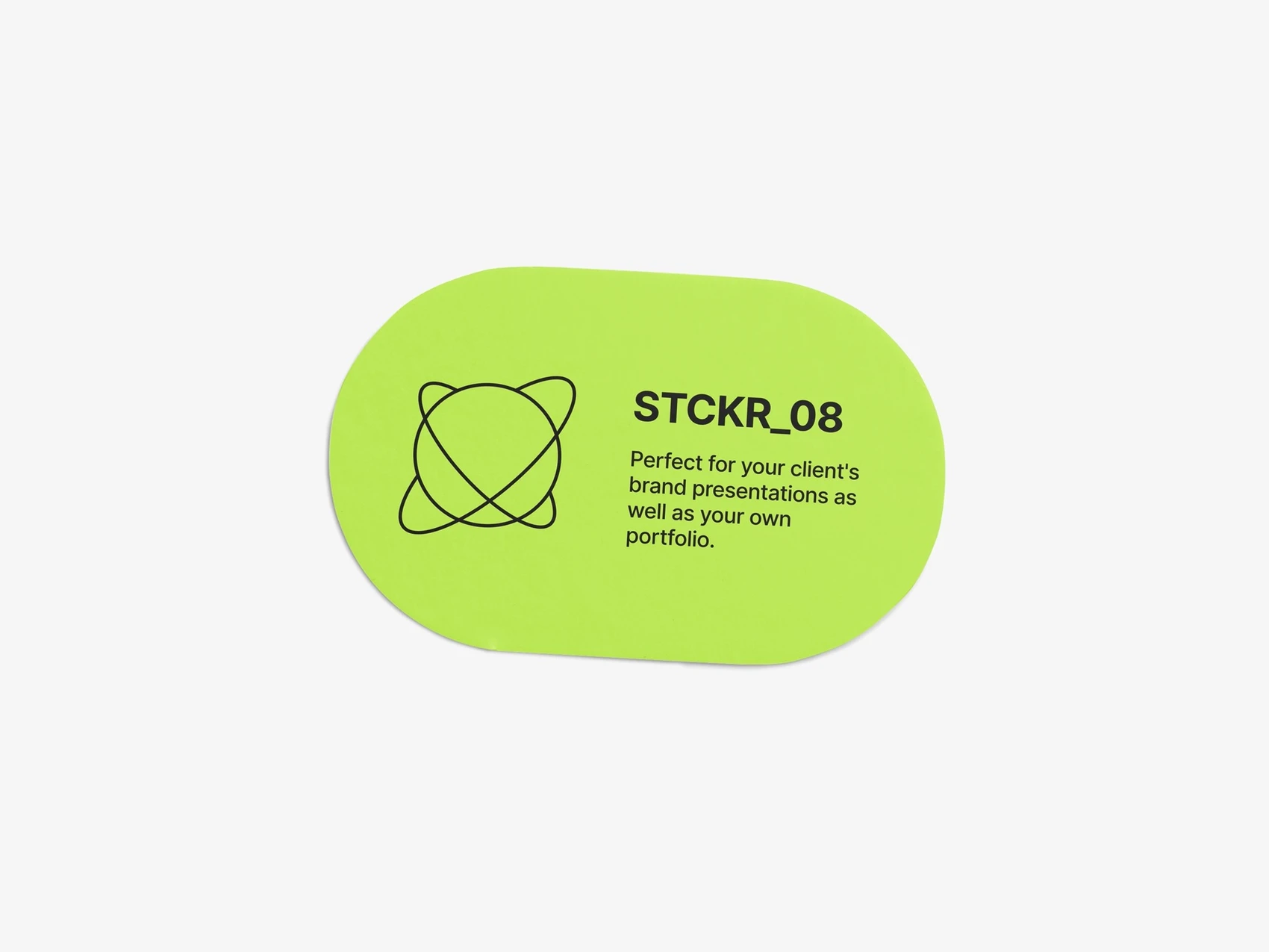 Glossy Sticker Mockup, Scene 36 1