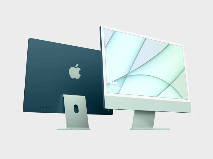iMac 24-inch Mockups, 13