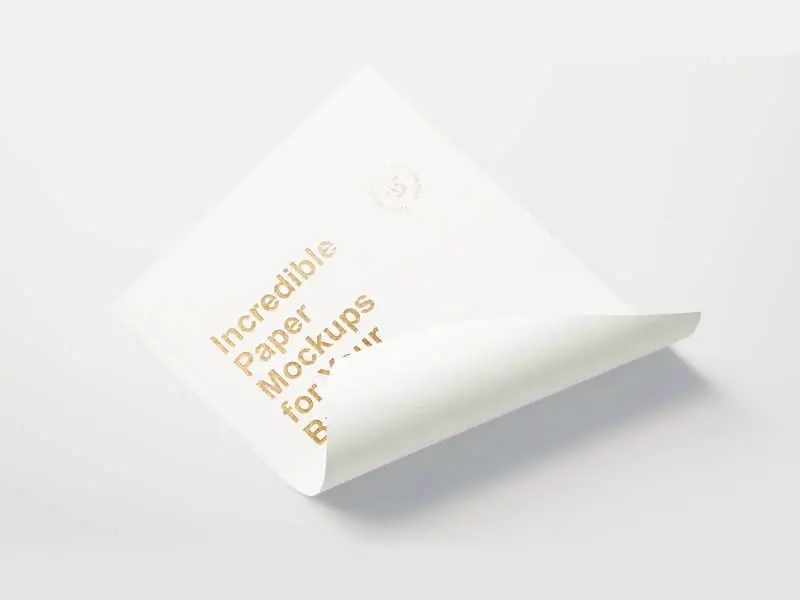 Branding Paper Mockup [PSD]