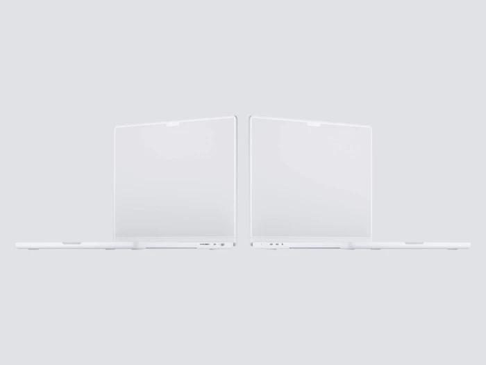 MacBook Pro 16 inch Clay Mockups, 02