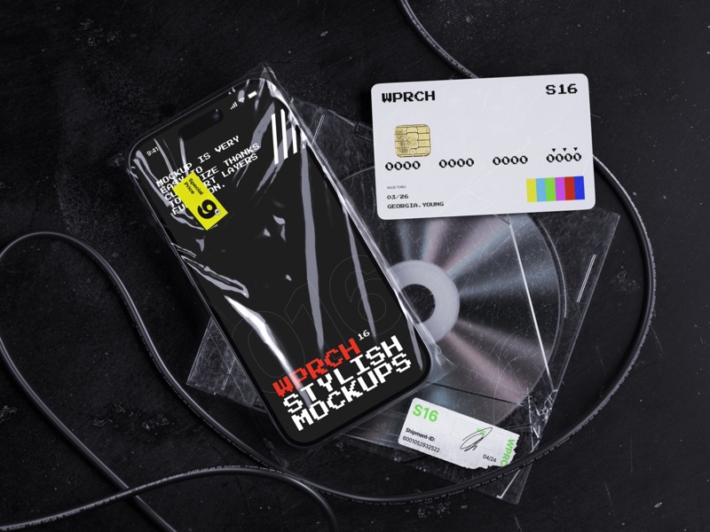 Bvge, iPhone 15 Mockup, Credit Card Mockup and Sticker Mockups, 10