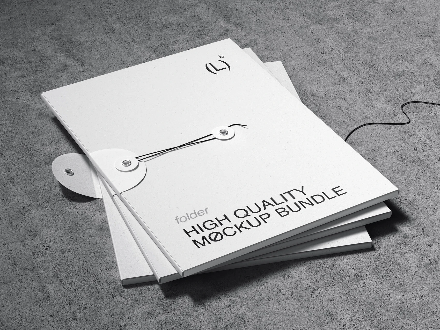 Qubus, Elegant String Folder Mockups, EU, 18 1