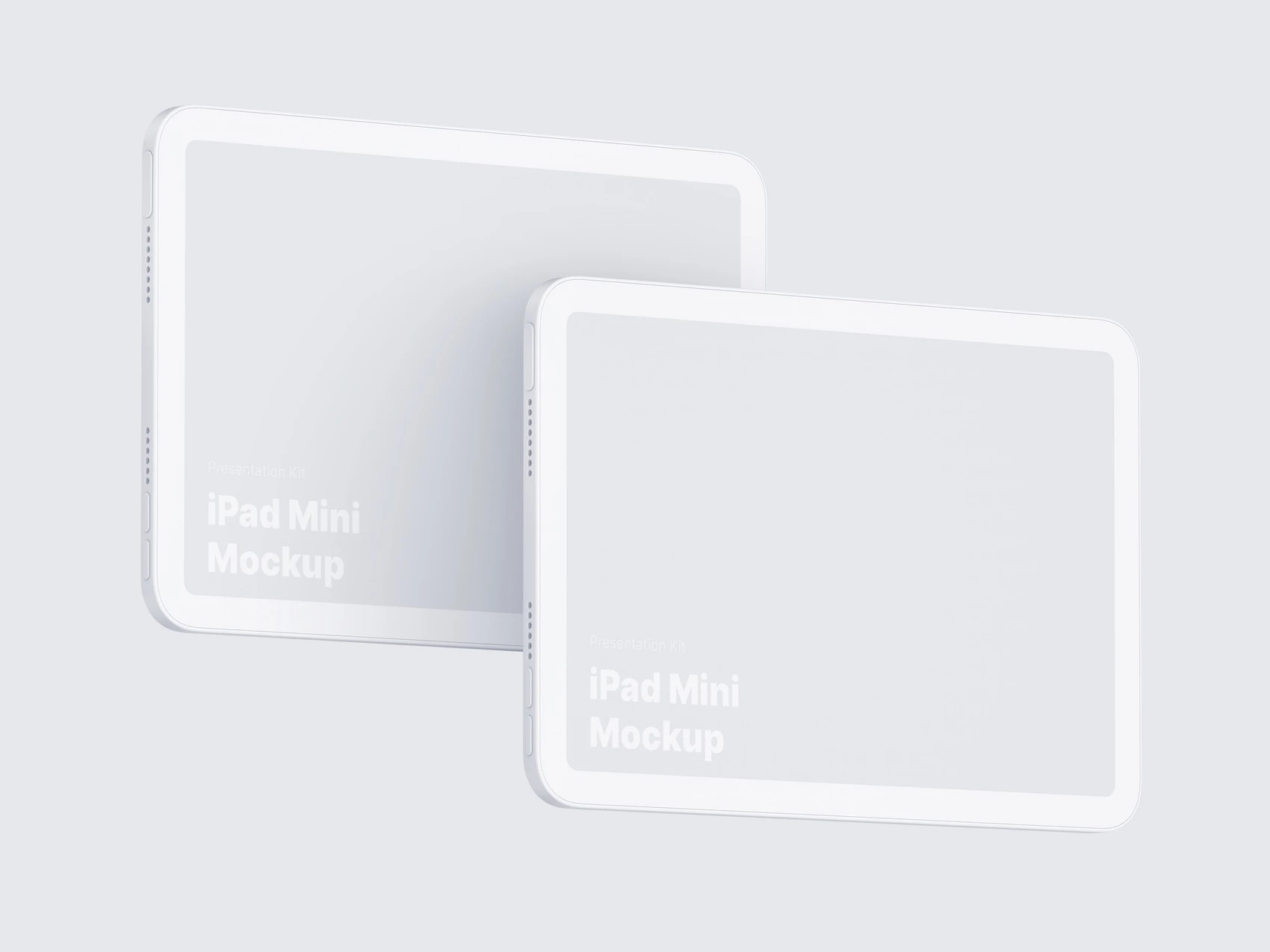 iPad Mini Clay Mockups, 10 1