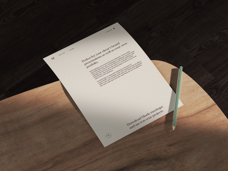 Muele, Paper Mockup and Pencil, EU, Scene 13