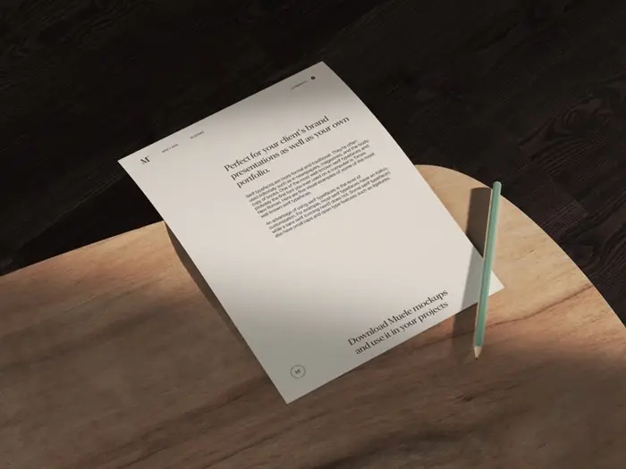 Muele, Paper Mockup and Pencil, EU, Scene 13