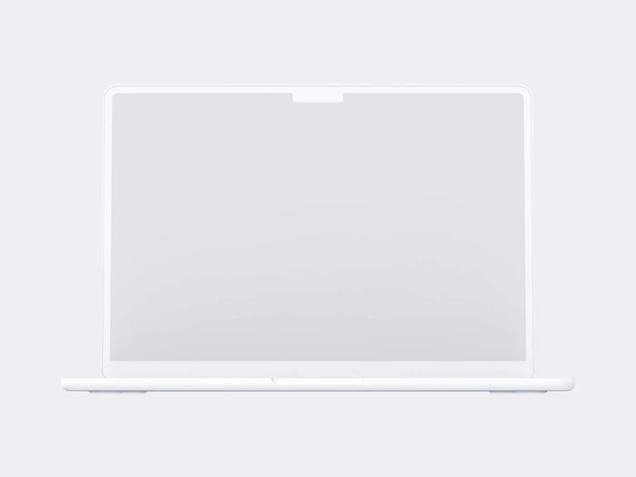 MacBook Air (M2) Clay Mockups, 01 1