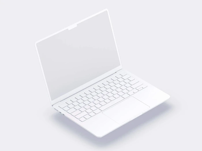 MacBook Air (M2) Clay Mockups, 15