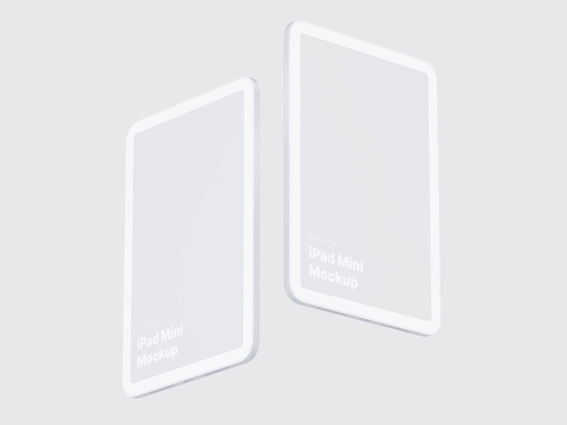 iPad Mini Clay Mockups, 02