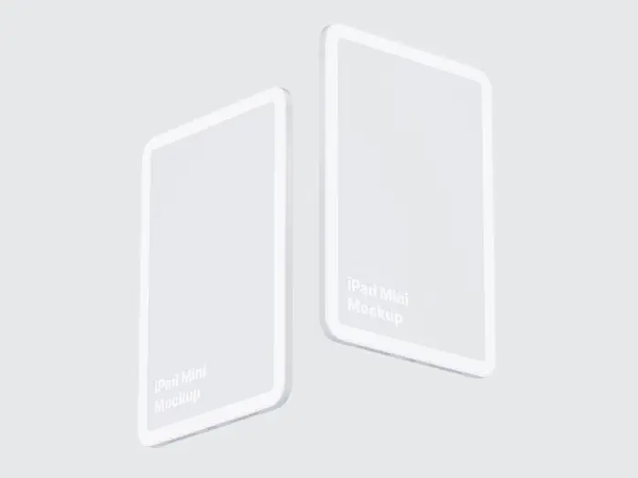 iPad Mini Clay Mockups, 02