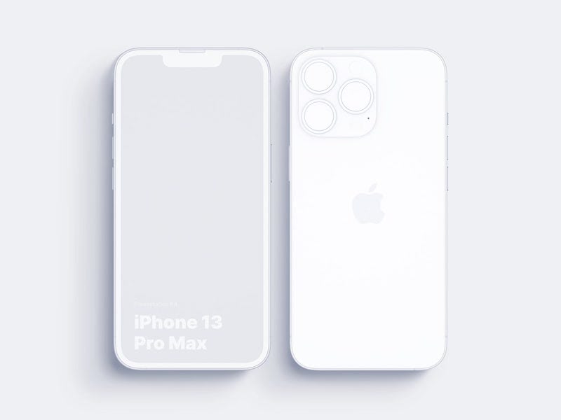 iPhone 13 Pro Clay Mockups: 01