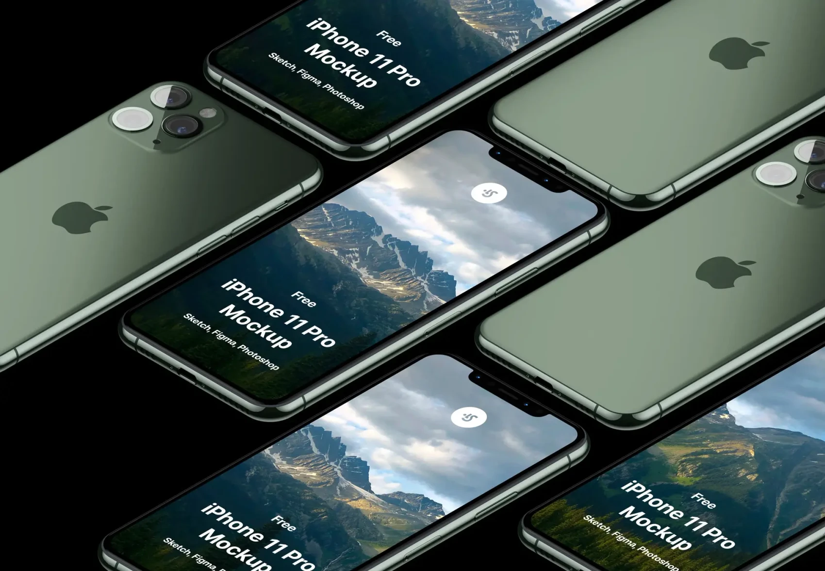 Free iPhone 11 Pro Max Mockup 1