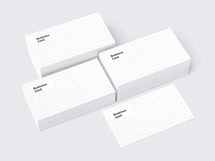 Business Card Mockups, US-Angled, 18