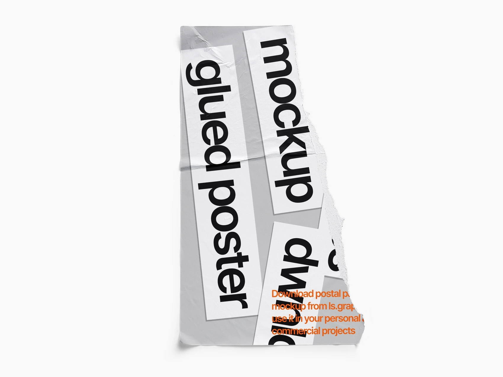 Glued Paper Mockup, US, Glossy, 2 1