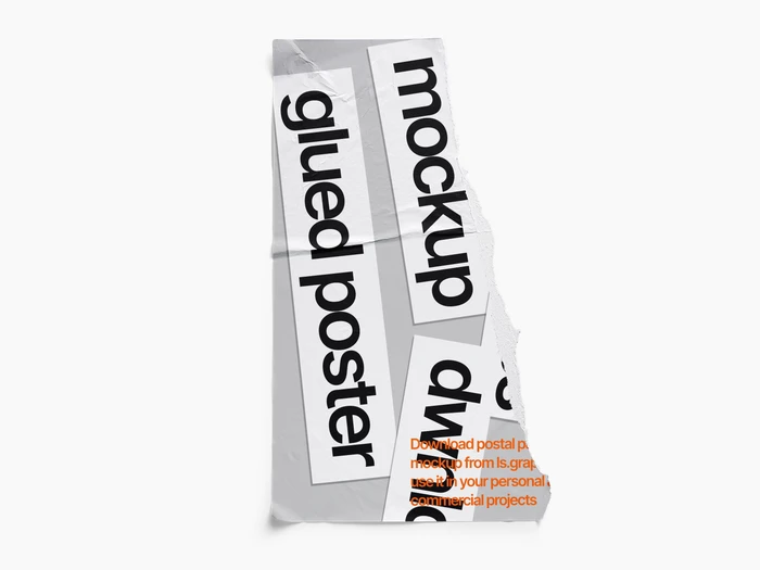 Glued Paper Mockup, US, Glossy, 2