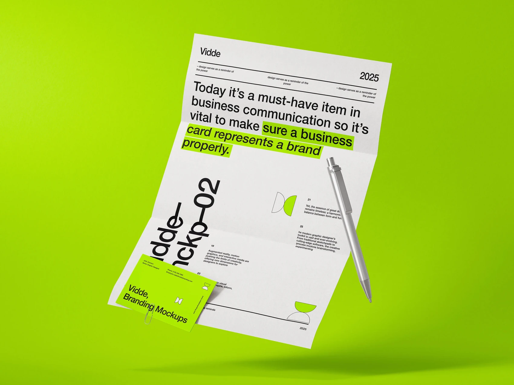 Vidde, Branding Mockups 1