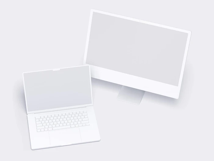 Apple Mockups Bundle, Clay, 08