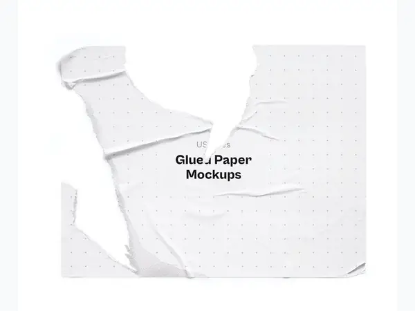 Glued Paper Mockup, US Glossy, 28
