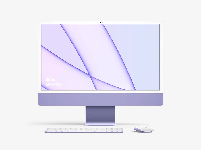 iMac 24-inch Mockups, 01