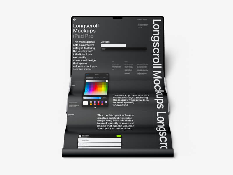 MacBook 16 Pro Longscroll Mockups