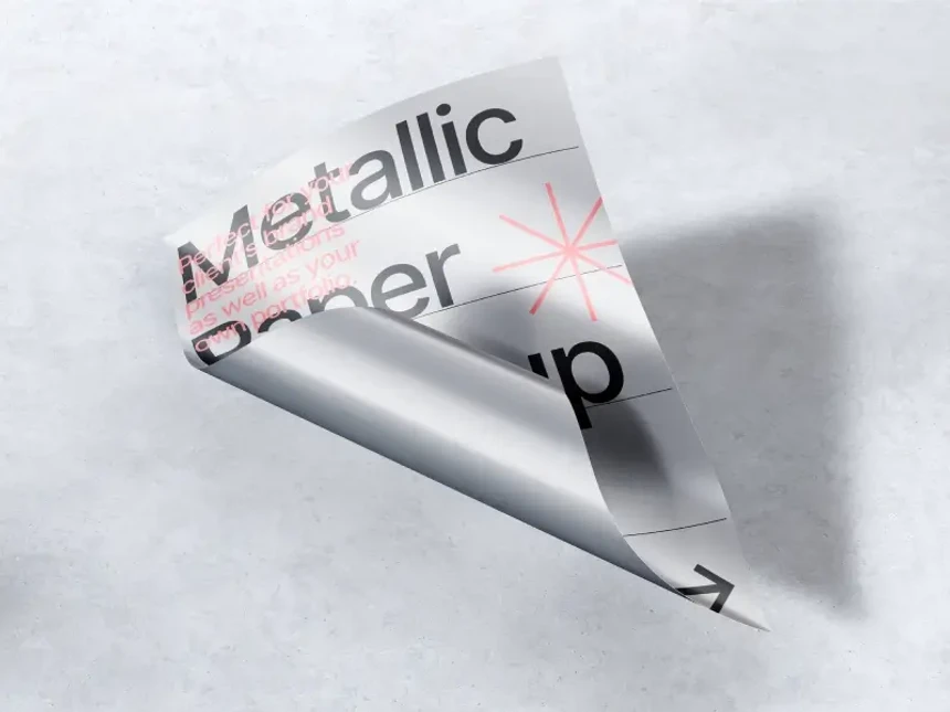 Metallic Paper Mockups 1