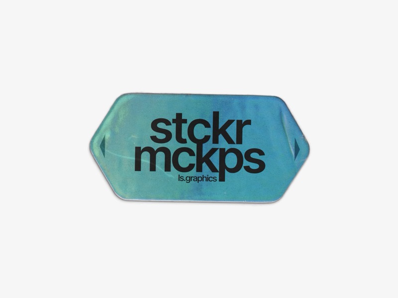 Holographic Sticker Mockup, Scene 25