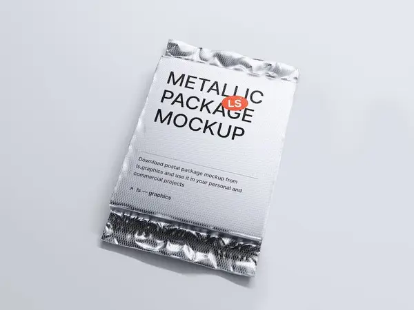 Metallic Packaging Mockup, 08