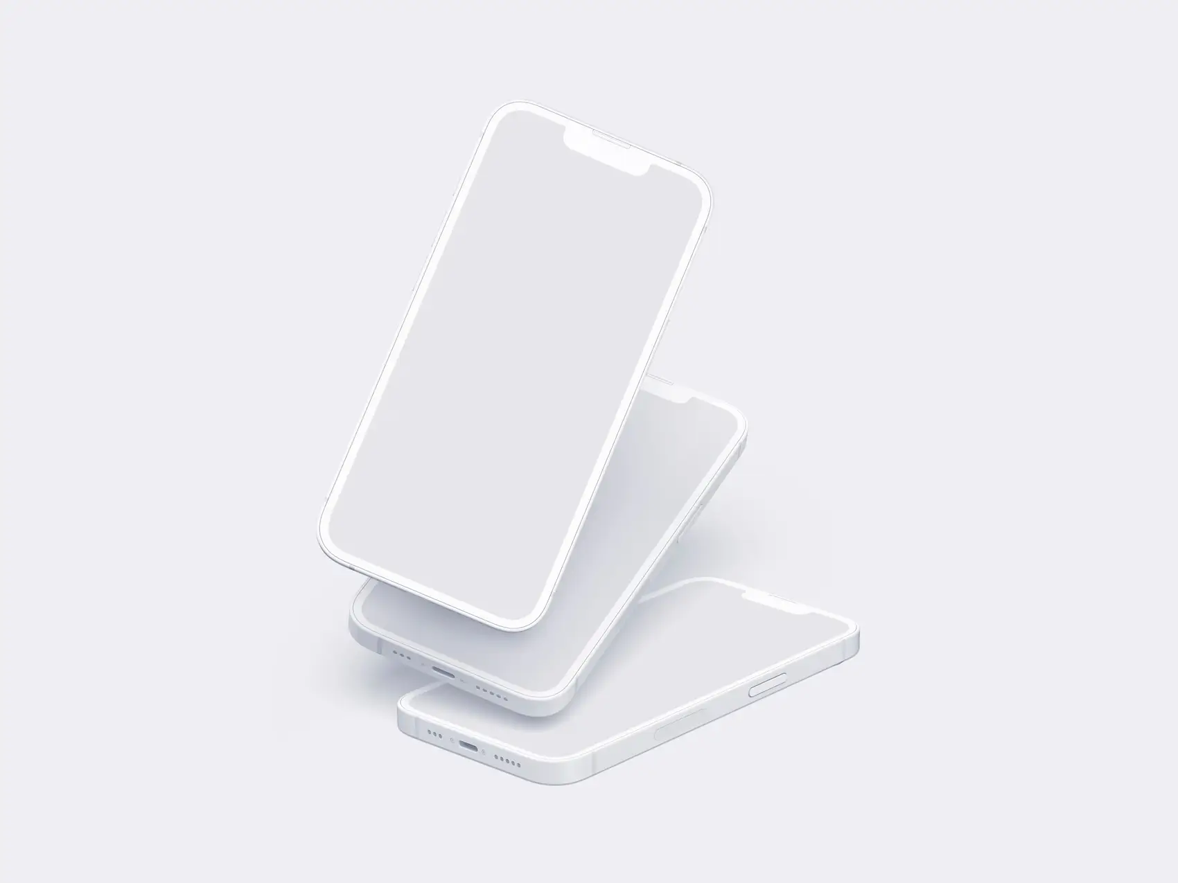iPhone 14 Clay Mockup, 07 1