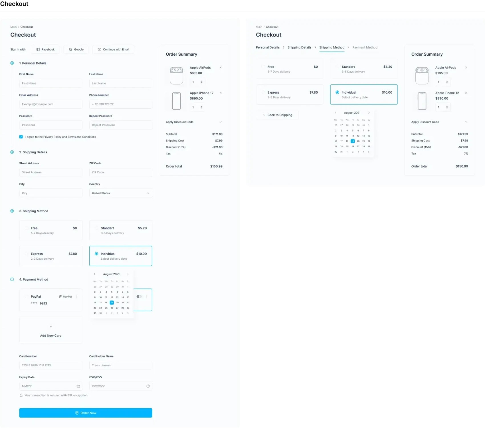Wirekit: Ecommerce 8