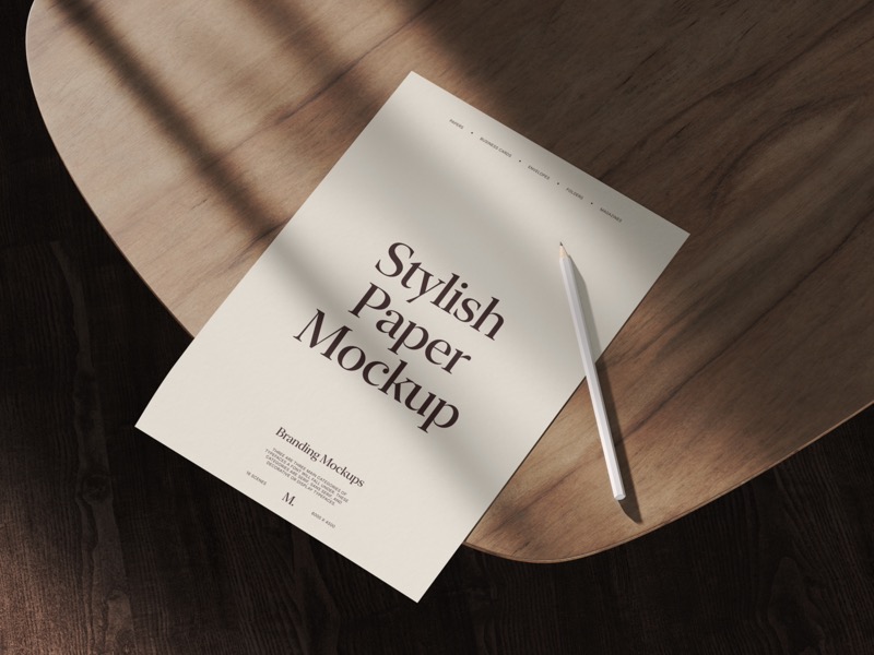 Muele, Letterhead Mockup, EU, Scene 04
