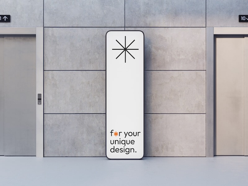 Stylish Vertical Banner Mockup, Environment, 26