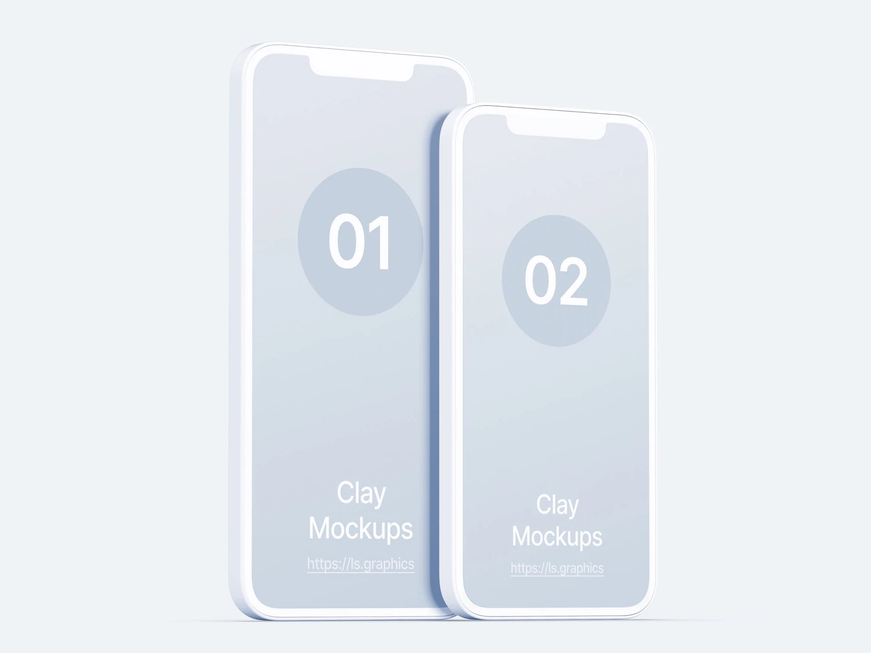 iPhone Clay Mockups, 11 1