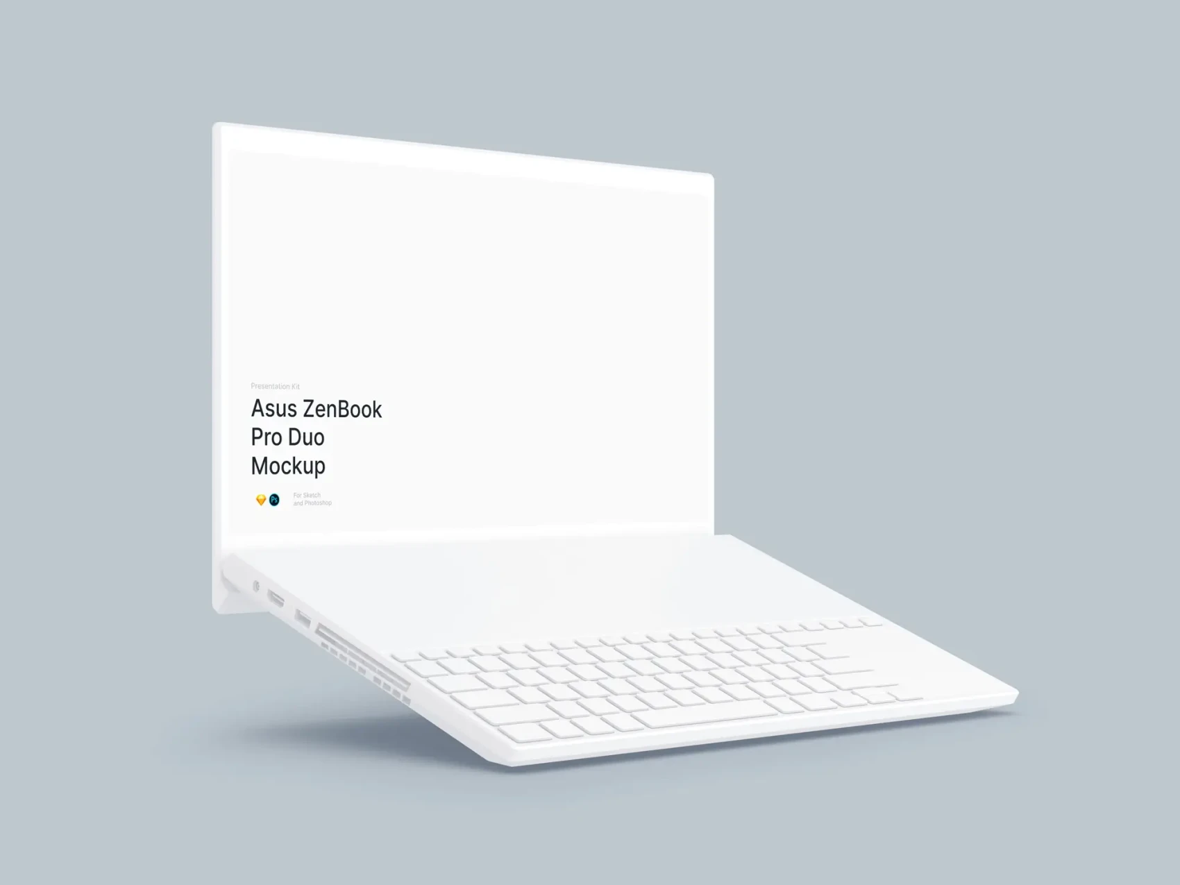 Free ZenBook Pro Duo Mockup 4